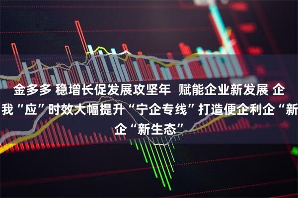 金多多 稳增长促发展攻坚年  赋能企业新发展 企“呼”我“应”时效大幅提升“宁企专线”打造便企利企“新生态”